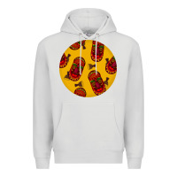 Dove Grey african masks round earrings 5 Premium Hoodie - BundleAndBundleShop