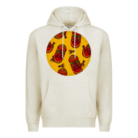 Oatmeal Heather african masks round earrings 5 Premium Hoodie - BundleAndBundleShop