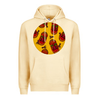Pina Colada african masks round earrings 5 Premium Hoodie - BundleAndBundleShop