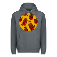 Rock african masks round earrings 5 Premium Hoodie - BundleAndBundleShop