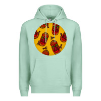 Seafoam african masks round earrings 5 Premium Hoodie - BundleAndBundleShop