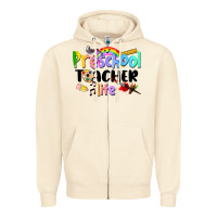 Sandshell Preschool Teacher Life Zipper Hoodie - LillyAllenDesigns