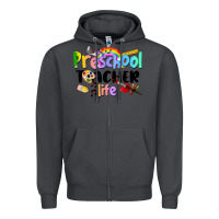 Smoke Preschool Teacher Life Zipper Hoodie - LillyAllenDesigns