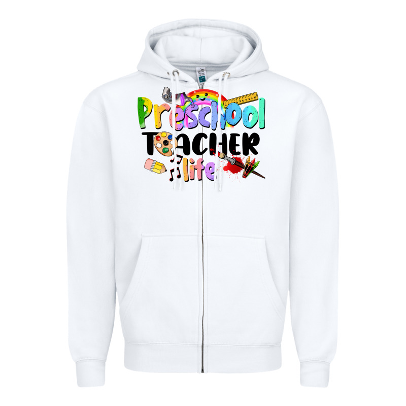Preschool Teacher Life Zipper Hoodie by LillyAllenDesigns | Teevron