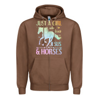 Chestnut Jesus And Horses, Horse Gifts For Girls, Women Zipper Hoodie - minhPixels