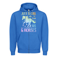 True Royal Jesus And Horses, Horse Gifts For Girls, Women Zipper Hoodie - minhPixels