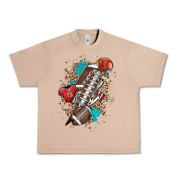 Burro Football lightning bolt leopard Urban Heavy Tee - HowdyJamesFarm