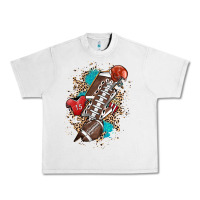 Lunar Rock Football lightning bolt leopard Urban Heavy Tee - HowdyJamesFarm