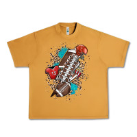 Peanut Butter Football lightning bolt leopard Urban Heavy Tee - HowdyJamesFarm