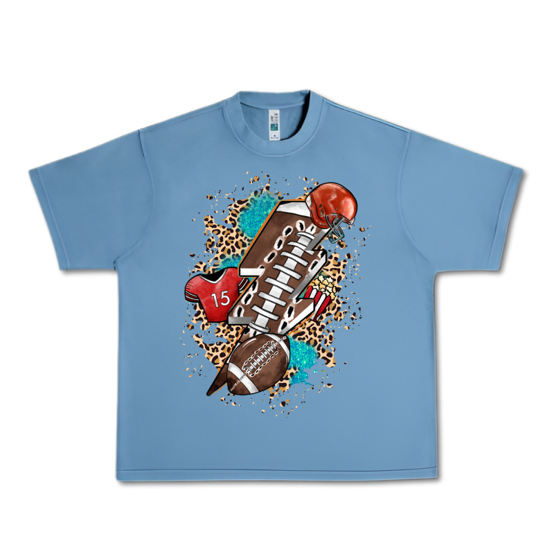 Football Lightning Bolt Leopard Urban Heavy Tee by HowdyJamesFarm | Teevron
