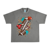 Tornado Football lightning bolt leopard Urban Heavy Tee - HowdyJamesFarm