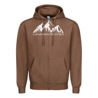 Chestnut Canadian Rockies Gift Canada Rocky Mountains Souvenir Zipper Hoodie - minhPixels