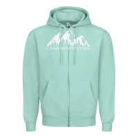 Seafoam Canadian Rockies Gift Canada Rocky Mountains Souvenir Zipper Hoodie - minhPixels