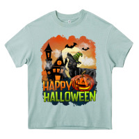 Arona Happy Halloween With Black Cat Heavy Core Tee - LillyAllenDesigns