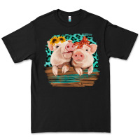 Black Cute Couple Pigs Premium Tee - Bettercallsaul