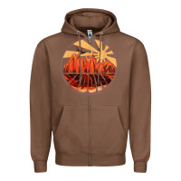 Chestnut Retro Vintage Sedona Arizona Hiking Sunset Dawn Gift Zipper Hoodie - minhPixels