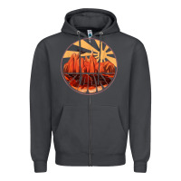 Smoke Retro Vintage Sedona Arizona Hiking Sunset Dawn Gift Zipper Hoodie - minhPixels