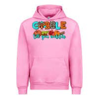Fuchsia Pink gobble till you wobble Urban Hoodie - AdoDesignShop