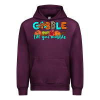 Mauve Wine gobble till you wobble Urban Hoodie - AdoDesignShop