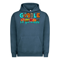 Pigment Midnight Navy gobble till you wobble Urban Hoodie - AdoDesignShop