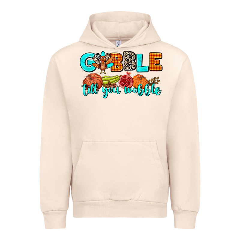 Gobble Till You Wobble Urban Hoodie by AdoDesignShop | Teevron