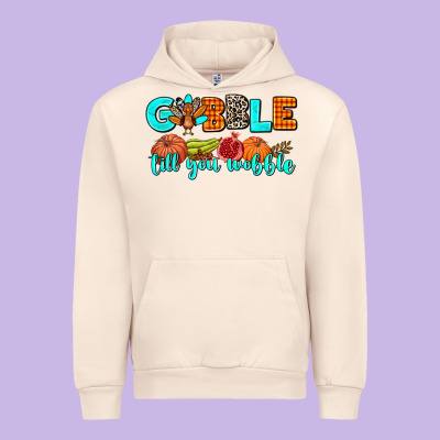 Gobble Till You Wobble Urban Hoodie Designed By Adodesignshop