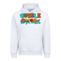 White gobble till you wobble Urban Hoodie - AdoDesignShop