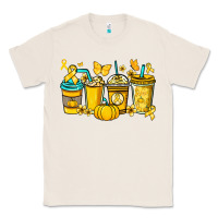 Natural Childhood Cancer coffee cups yellow ribbon Classic Tee - NancyCooperArtShop