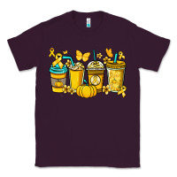 Plum Childhood Cancer coffee cups yellow ribbon Classic Tee - NancyCooperArtShop