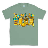 Sage Childhood Cancer coffee cups yellow ribbon Classic Tee - NancyCooperArtShop