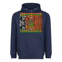 Navy love autism awareness leopard cowhide Heavyweight Hoodie - Artiststas