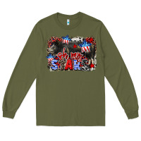 Army Green Oh my stars pig Long Sleeve Tee - CowGirlArtShop