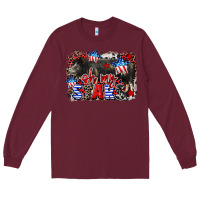 Burgundy Oh my stars pig Long Sleeve Tee - CowGirlArtShop