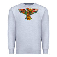 Heather Grey thunderbird  wild soul with sunflower serape aztec Premium Sweatshirt - Artiststas