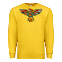 Lemon thunderbird  wild soul with sunflower serape aztec Premium Sweatshirt - Artiststas