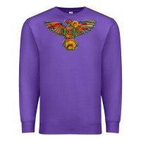 Purple thunderbird  wild soul with sunflower serape aztec Premium Sweatshirt - Artiststas