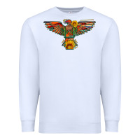 White thunderbird  wild soul with sunflower serape aztec Premium Sweatshirt - Artiststas