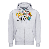 Heather Grey Principal Life Zipper Hoodie - LillyAllenDesigns
