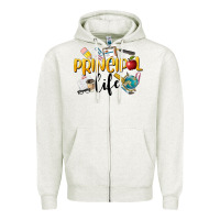 Oatmeal Heather Principal Life Zipper Hoodie - LillyAllenDesigns