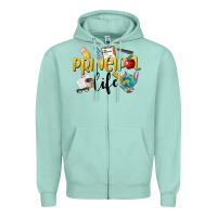 Seafoam Principal Life Zipper Hoodie - LillyAllenDesigns