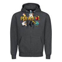 Smoke Principal Life Zipper Hoodie - LillyAllenDesigns