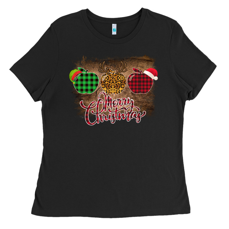 Merry Christmas Apples Ladies Tee by Bettercallsaul | Teevron