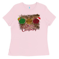 Bubblegum Pink Merry Christmas Apples Ladies Tee - Bettercallsaul