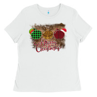White Merry Christmas Apples Ladies Tee - Bettercallsaul
