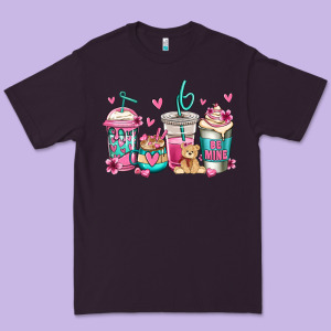 Valentines Day Coffee Premium Tee Designed By Jasminsmagicworld