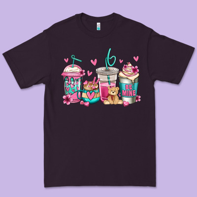 Valentines Day Coffee Premium Tee Designed By Jasminsmagicworld