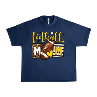 Navy Football mom yellow team color Urban Heavy Tee - HowdyJamesFarm
