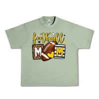 Oil Green Football mom yellow team color Urban Heavy Tee - HowdyJamesFarm