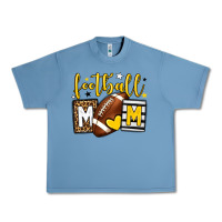 Pebble Blue Football mom yellow team color Urban Heavy Tee - HowdyJamesFarm