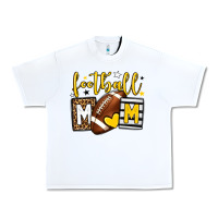 White Football mom yellow team color Urban Heavy Tee - HowdyJamesFarm